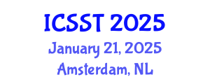 International Conference on Sports Science and Technology (ICSST) January 21, 2025 - Amsterdam, Netherlands