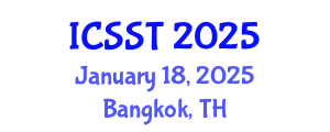 International Conference on Sports Science and Technology (ICSST) January 18, 2025 - Bangkok, Thailand