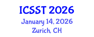 International Conference on Sports Science and Technology (ICSST) January 14, 2026 - Zurich, Switzerland