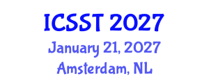International Conference on Sports Science and Technology (ICSST) January 21, 2027 - Amsterdam, Netherlands International Conference on Sports Science and Technology (ICSST) January 21, 2027 - Amsterdam, Netherlands