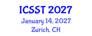International Conference on Sports Science and Technology (ICSST) January 14, 2027 - Zurich, Switzerland International Conference on Sports Science and Technology (ICSST) January 14, 2027 - Zurich, Switzerland