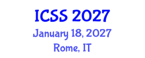 International Conference on Sports Science (ICSS) January 18, 2027 - Rome, Italy International Conference on Sports Science (ICSS) January 18, 2027 - Rome, Italy