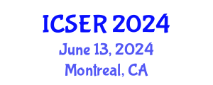 International Conference on Stabilized Earth Roads (ICSER) June 13, 2024 - Montreal, Canada