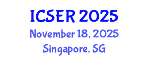 International Conference on Stabilized Earth Roads (ICSER) November 18, 2025 - Singapore, Singapore
