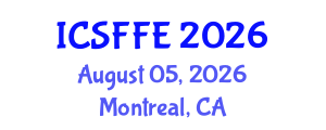 International Conference on Statistical Finance and Financial Engineering (ICSFFE) August 05, 2026 - Montreal, Canada