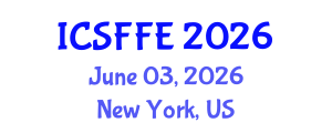 International Conference on Statistical Finance and Financial Engineering (ICSFFE) June 03, 2026 - New York, United States