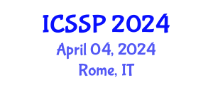 International Conference on Statistical Signal Processing (ICSSP) April 04, 2024 - Rome, Italy