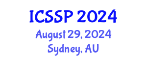 International Conference on Statistical Signal Processing (ICSSP) August 29, 2024 - Sydney, Australia