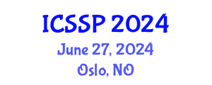 International Conference on Statistical Signal Processing (ICSSP) June 27, 2024 - Oslo, Norway