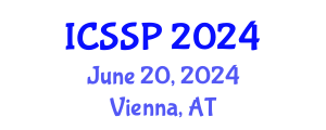 International Conference on Statistical Signal Processing (ICSSP) June 20, 2024 - Vienna, Austria