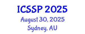 International Conference on Statistical Signal Processing (ICSSP) August 30, 2025 - Sydney, Australia