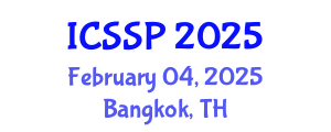 International Conference on Statistical Signal Processing (ICSSP) February 04, 2025 - Bangkok, Thailand