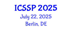 International Conference on Statistical Signal Processing (ICSSP) July 22, 2025 - Berlin, Germany