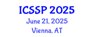 International Conference on Statistical Signal Processing (ICSSP) June 21, 2025 - Vienna, Austria