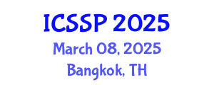 International Conference on Statistical Signal Processing (ICSSP) March 08, 2025 - Bangkok, Thailand