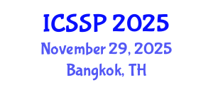 International Conference on Statistical Signal Processing (ICSSP) November 29, 2025 - Bangkok, Thailand