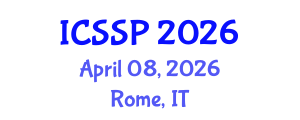 International Conference on Statistical Signal Processing (ICSSP) April 08, 2026 - Rome, Italy