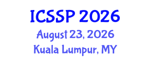 International Conference on Statistical Signal Processing (ICSSP) August 23, 2026 - Kuala Lumpur, Malaysia