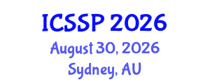 International Conference on Statistical Signal Processing (ICSSP) August 30, 2026 - Sydney, Australia