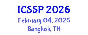 International Conference on Statistical Signal Processing (ICSSP) February 04, 2026 - Bangkok, Thailand