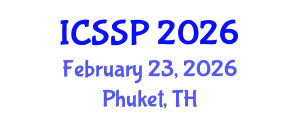 International Conference on Statistical Signal Processing (ICSSP) February 23, 2026 - Phuket, Thailand International Conference on Statistical Signal Processing (ICSSP) February 23, 2026 - Phuket, Thailand