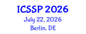 International Conference on Statistical Signal Processing (ICSSP) July 22, 2026 - Berlin, Germany