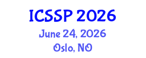 International Conference on Statistical Signal Processing (ICSSP) June 24, 2026 - Oslo, Norway