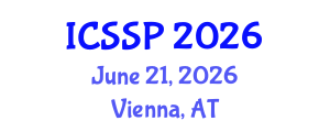 International Conference on Statistical Signal Processing (ICSSP) June 21, 2026 - Vienna, Austria