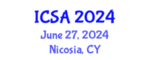 International Conference on Statistics and Analysis (ICSA) June 27, 2024 - Nicosia, Cyprus