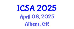 International Conference on Statistics and Analysis (ICSA) April 08, 2025 - Athens, Greece