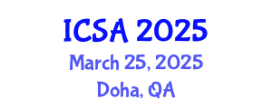 International Conference on Statistics and Analysis (ICSA) March 25, 2025 - Doha, Qatar
