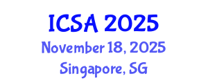 International Conference on Statistics and Analysis (ICSA) November 18, 2025 - Singapore, Singapore
