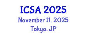 International Conference on Statistics and Analysis (ICSA) November 11, 2025 - Tokyo, Japan