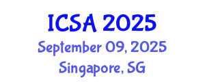International Conference on Statistics and Analysis (ICSA) September 09, 2025 - Singapore, Singapore