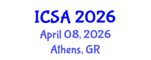 International Conference on Statistics and Analysis (ICSA) April 08, 2026 - Athens, Greece