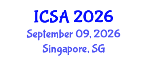 International Conference on Statistics and Analysis (ICSA) September 09, 2026 - Singapore, Singapore