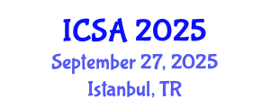 International Conference on Statistics and Applications (ICSA) September 27, 2025 - Istanbul, Turkey