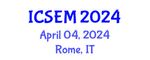 International Conference on Statistics, Econometrics and Mathematics (ICSEM) April 04, 2024 - Rome, Italy
