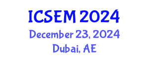 International Conference on Statistics, Econometrics and Mathematics (ICSEM) December 23, 2024 - Dubai, United Arab Emirates