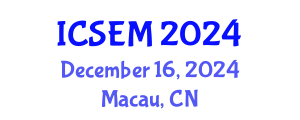 International Conference on Statistics, Econometrics and Mathematics (ICSEM) December 16, 2024 - Macau, China