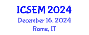 International Conference on Statistics, Econometrics and Mathematics (ICSEM) December 16, 2024 - Rome, Italy