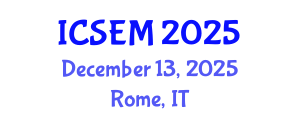 International Conference on Statistics, Econometrics and Mathematics (ICSEM) December 13, 2025 - Rome, Italy