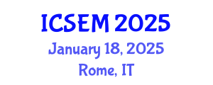 International Conference on Statistics, Econometrics and Mathematics (ICSEM) January 18, 2025 - Rome, Italy