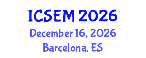 International Conference on Statistics, Econometrics and Mathematics (ICSEM) December 16, 2026 - Barcelona, Spain International Conference on Statistics, Econometrics and Mathematics (ICSEM) December 16, 2026 - Barcelona, Spain