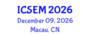 International Conference on Statistics, Econometrics and Mathematics (ICSEM) December 09, 2026 - Macau, China International Conference on Statistics, Econometrics and Mathematics (ICSEM) December 09, 2026 - Macau, China