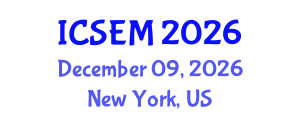 International Conference on Statistics, Econometrics and Mathematics (ICSEM) December 09, 2026 - New York, United States International Conference on Statistics, Econometrics and Mathematics (ICSEM) December 09, 2026 - New York, United States