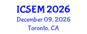 International Conference on Statistics, Econometrics and Mathematics (ICSEM) December 09, 2026 - Toronto, Canada International Conference on Statistics, Econometrics and Mathematics (ICSEM) December 09, 2026 - Toronto, Canada