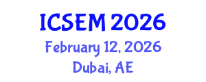 International Conference on Statistics, Econometrics and Mathematics (ICSEM) February 12, 2026 - Dubai, United Arab Emirates International Conference on Statistics, Econometrics and Mathematics (ICSEM) February 12, 2026 - Dubai, United Arab Emirates