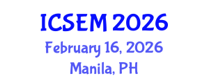 International Conference on Statistics, Econometrics and Mathematics (ICSEM) February 16, 2026 - Manila, Philippines International Conference on Statistics, Econometrics and Mathematics (ICSEM) February 16, 2026 - Manila, Philippines