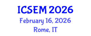 International Conference on Statistics, Econometrics and Mathematics (ICSEM) February 16, 2026 - Rome, Italy International Conference on Statistics, Econometrics and Mathematics (ICSEM) February 16, 2026 - Rome, Italy
